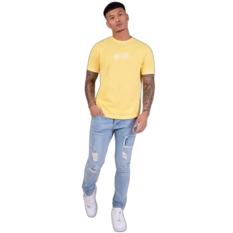 Image of Project X Paris T-Shirt Project X Paris Style maille Soft Jaune Male XS