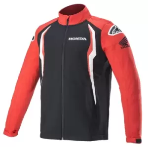 image of Alpinestars Honda Softshell Jacket, black-red, Size S, black-red, Size S