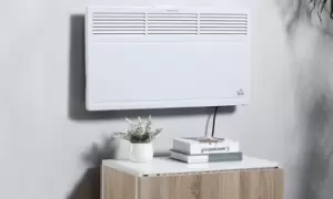 image of White Freestanding and Wall-Mounted Radiator, HOMCOM