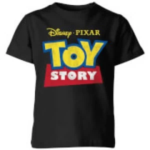 image of Toy Story Logo Kids T-Shirt - Black - 11-12 Years