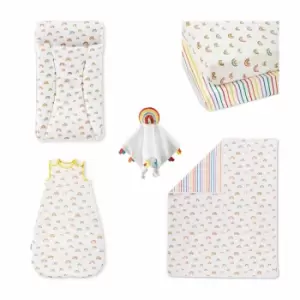 image of Ickle Bubba Rainbow Dreams Collection 6Pc Nursery Starter Set