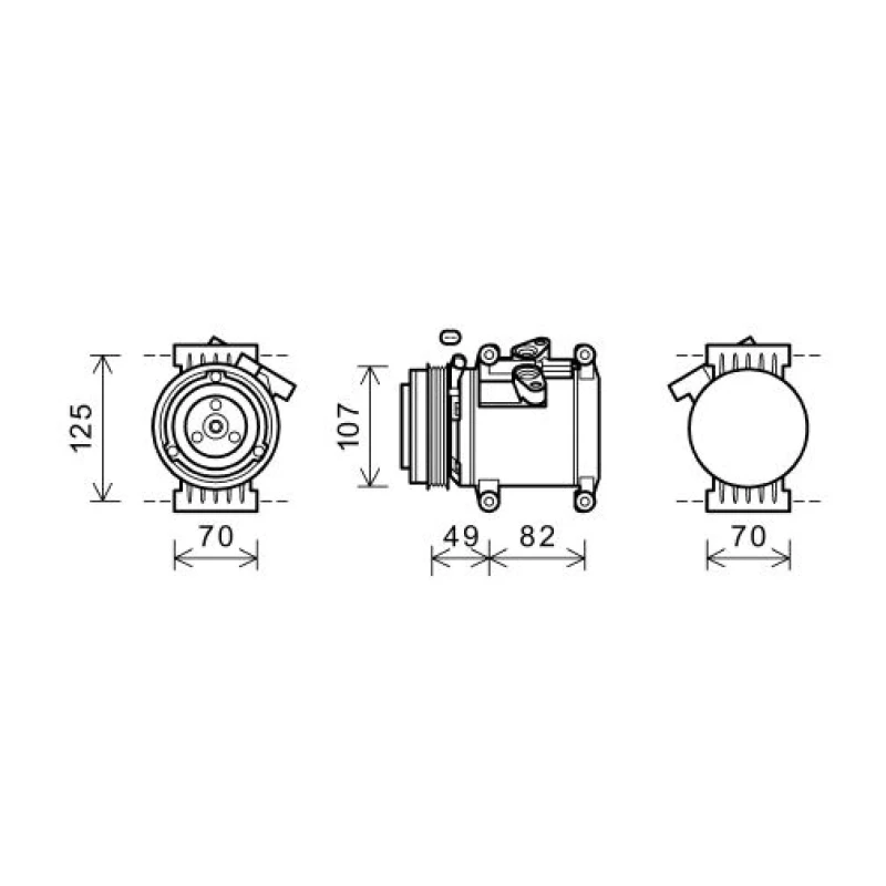 Image of Air conditioning compressor DIEDERICHS DCK1156