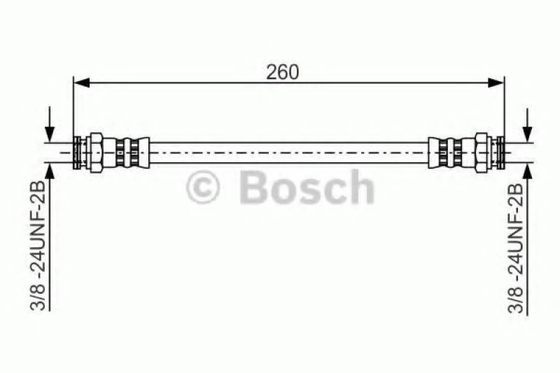 Image of Bosch 1 987 481 346 Brake Hose Brake Hose (83)