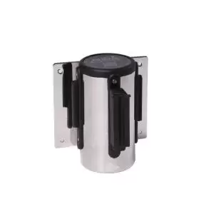 Image of Obex Barriers Wall Mounted Belt Barrier Belt Length mm 2300 Chrome