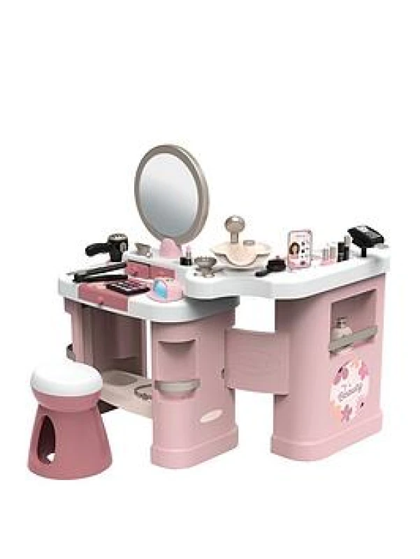 Image of Smoby Smoby My Beauty Centre Kids 26 Piece Salon Playset Pink, White