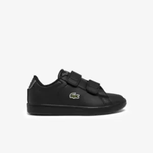 Image of Lacoste Infants' Carnaby Evo BL Synthetic Trainers Size 3 UK Kids Black