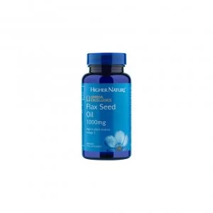 Image of Higher Nature Organic Flax Seed Oil Capsules 60s