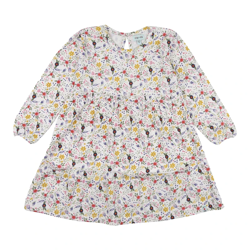 Image of Lilly + Sid Floral Print Tiered Dress Multi female