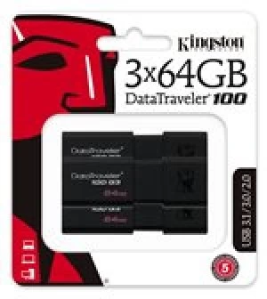 Image of Kingston DataTraveler 100 G3 64GB USB 3.1 Flash Drive