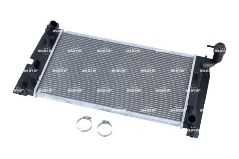 Image of NRF 53373 Engine radiator EASY FIT Brazed cooling fins, Aluminium, with mounting parts Aluminium Radiator,engine cooling (470)