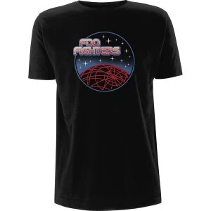 image of Foo Fighters - Vector Space Unisex Large T-Shirt - Black