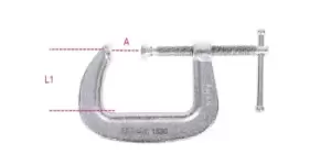 image of Beta Tools 1590 Standard Screw Clamp Max A: 100mm L1: 65mm 015900310