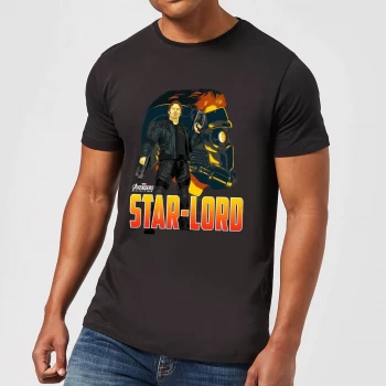 image of Avengers Star-Lord Mens T-Shirt - Black - 3XL - Black