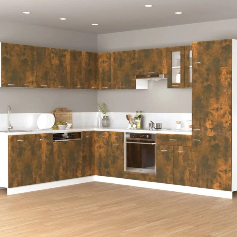 Image of VIDAXL Hanging Cabinet Smoked Oak 60x31x40cm Engineered Wood Vidaxl 8720286954843