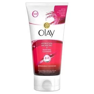 image of Olay 2in1 Hydration + Purifying Cleansing Facewash 150ml