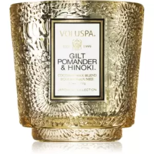 Voluspa Japonica Holiday Gilt Pomander & Hinoki Scented Candle 71g