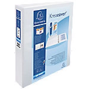 Image of Exacompta Ring Binder 4 ring 50 mm Cardboard PP Covered A4 Maxi White
