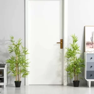 Image of Artificial Bamboo Trees 120cm Set of 2, none