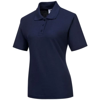 Image of Portwest - B209NARM - sz M Naples Ladies Polo Shirt Workwear - Navy