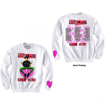 Yungblud - Tour Unisex Large Sweatshirt - White