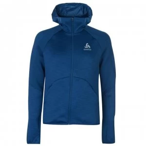 image of Odlo Warm Fleece Jacket Mens - Blue