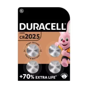 Image of Duracell DL2025/CR2025/ECR2025 Batteries - Pack of 4