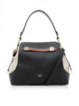 image of Dune London Darabella Large Belted Tote Bag - Black