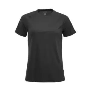 Image of Clique Womens/Ladies Premium Active T-Shirt (XXL) (Black)