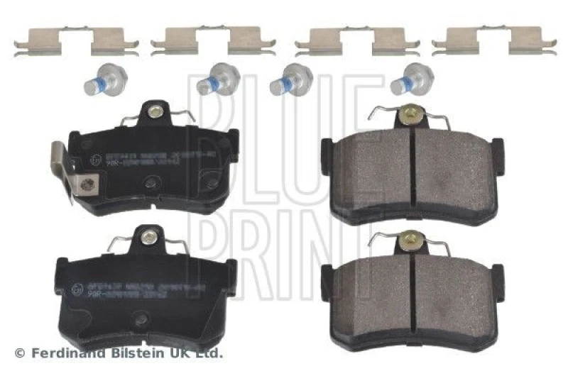 Image of Blue PRINT Brake pad set Blue PRINT ADG042182
