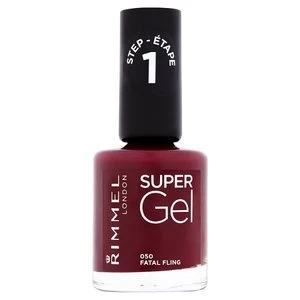 image of Rimmel Super Gel Nail Polish Fatal Fling Purple