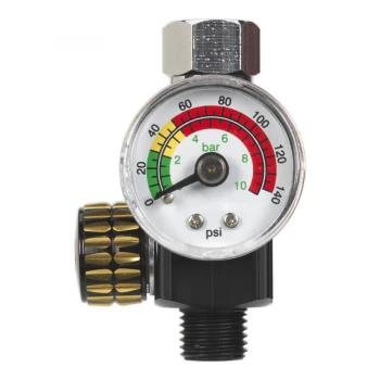 Image of Sealey AR01 On-Gun Air Pressure Regulator/Gauge