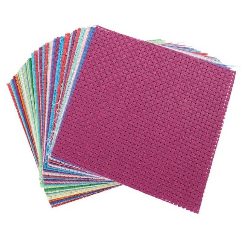 Image of Unbranded Binca Textile Squares 150x150mm Assorted (Pack of 50) TE00040 TE00040