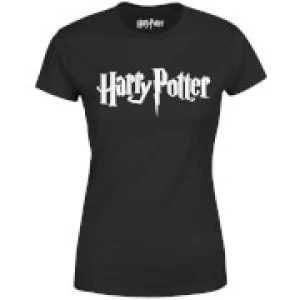 Image of Harry Potter Logo Black Womens T-Shirt - L - Black