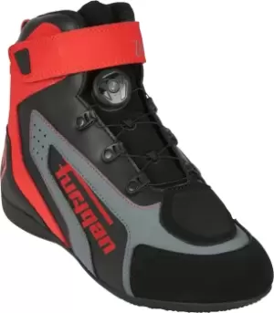 Image of Furygan V4 Easy D3O WP Motorcycle Shoes, black-red, Size 39, black-red, Size 39