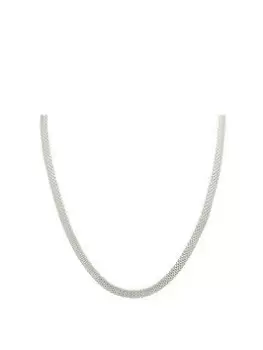 image of Simply Silver Sterling Silver 925 Oval Chain Allway Necklace