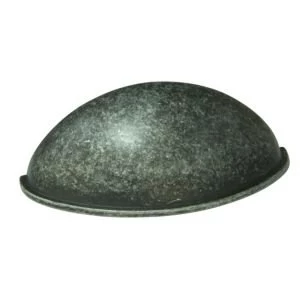 Image of BQ Hammered Pewter Effect Furniture Pull Handle L79.6mm Pack of 1