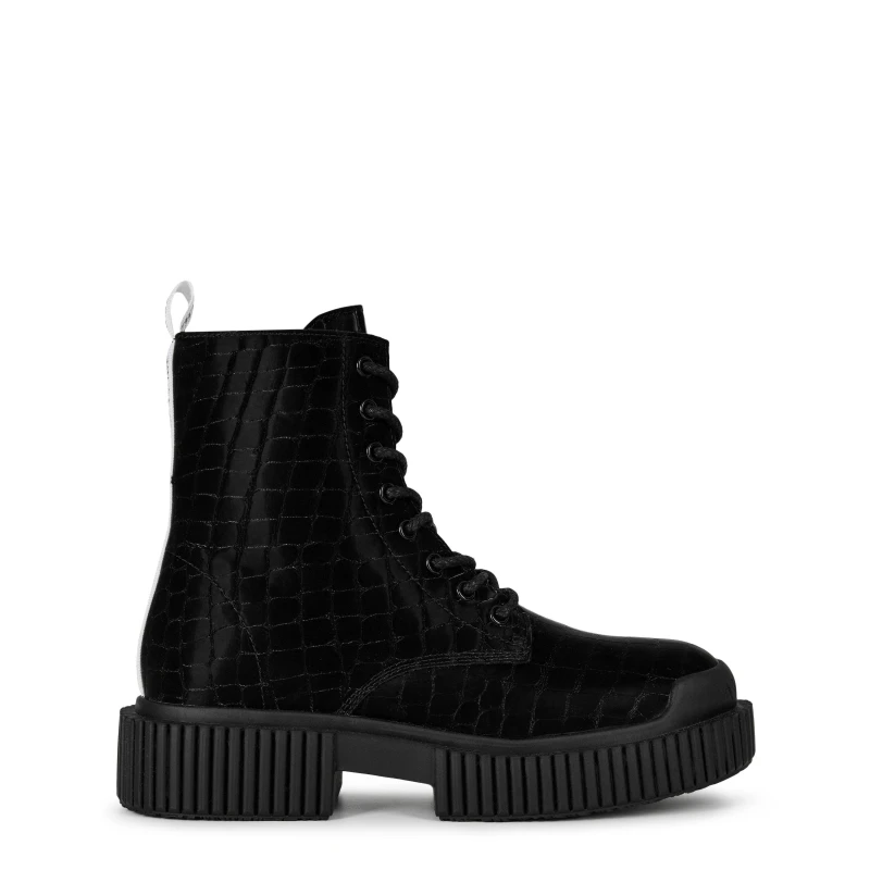 Image of Armani Exchange ANKLE BOOT CALF LEAT - Black 2
