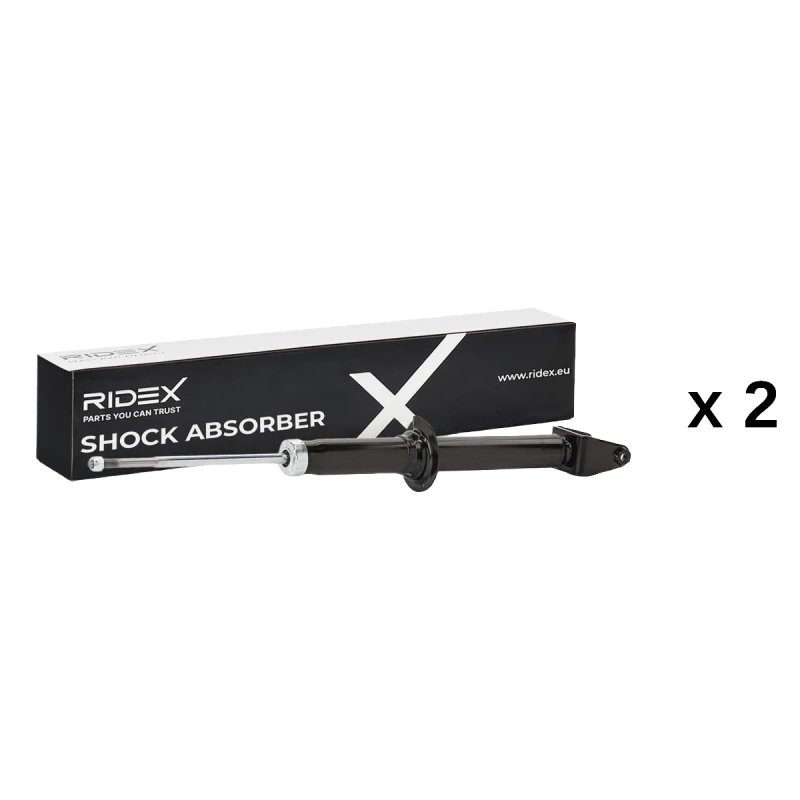 Image of RIDEX 854S21226 Shock absorber Gas Pressure, Twin-Tube, Telescopic Shock Absorber, Bottom Fork Shock Absorber (854)