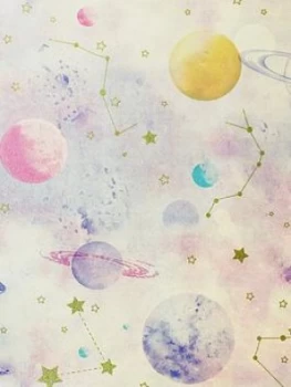 Image of Arthouse Kids Stargazer Pink Wallpaper