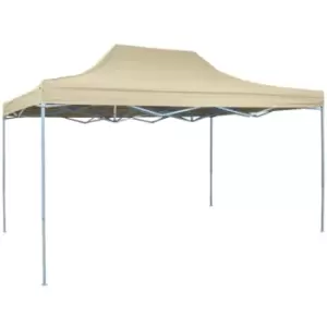 Image of Vidaxl - Foldable Tent Pop-Up 3x4.5 m Cream White - White