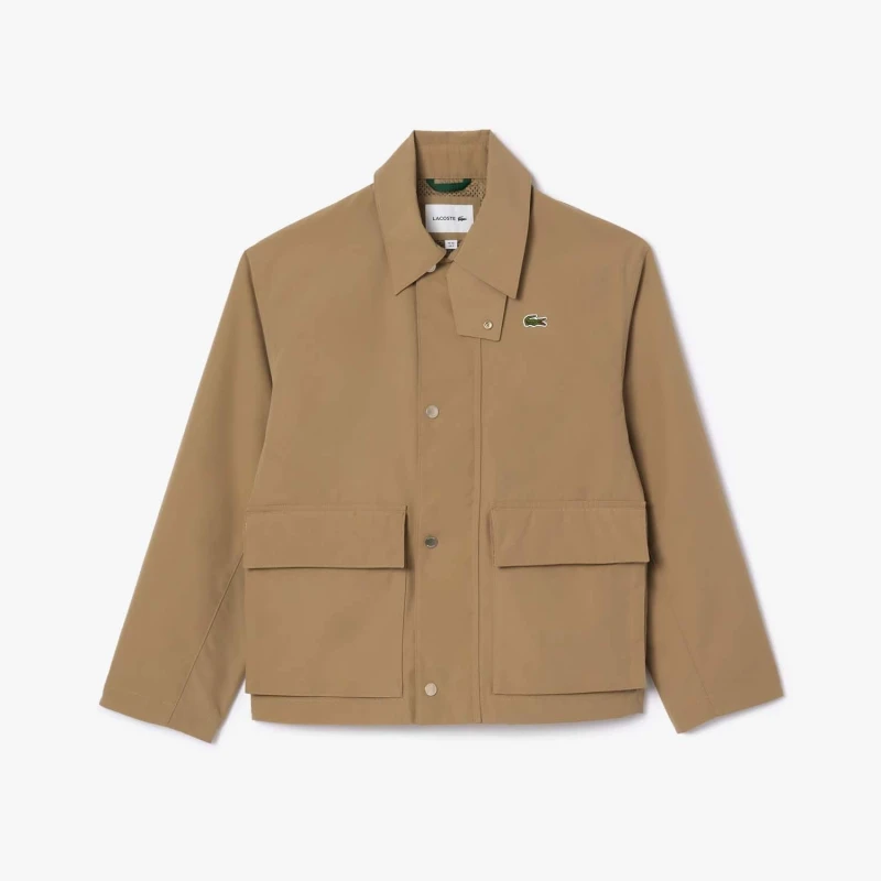 Image of Lacoste Mens Weather Resistant Parka Lion male S