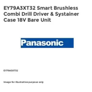 Image of Panasonic EY79A3XT32 Smart Brushless Combi Drill Driver & Systainer Case 18V Bar