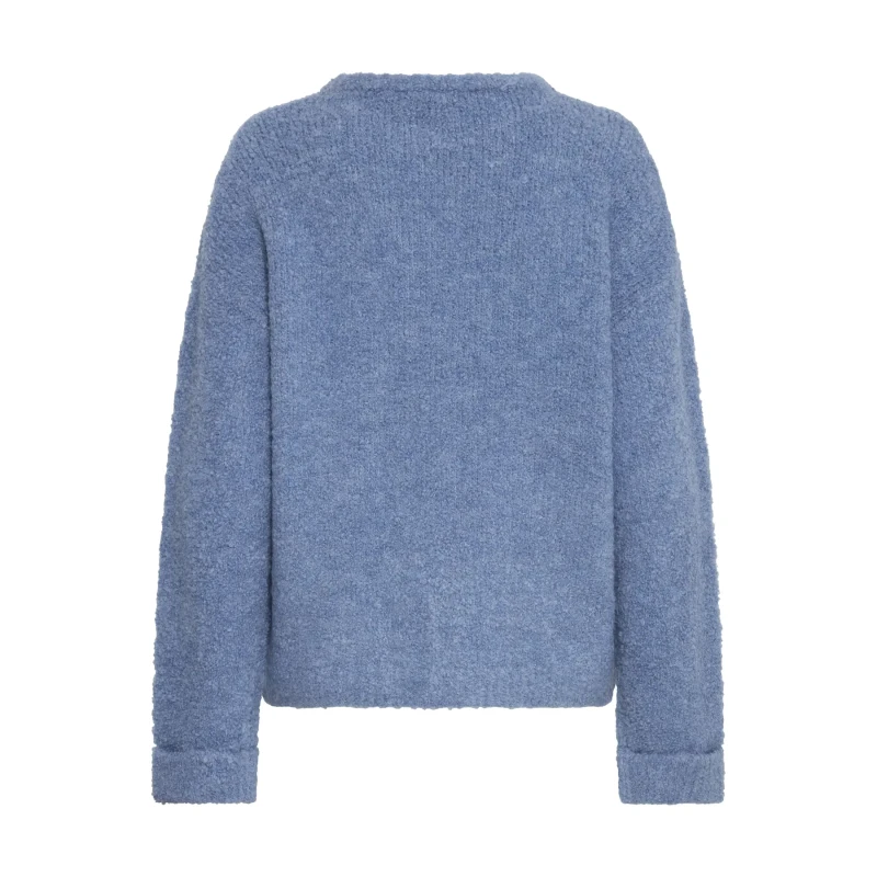 Image of Ichi Womens round neck sweater Ichi Blarisa Bleu Female L
