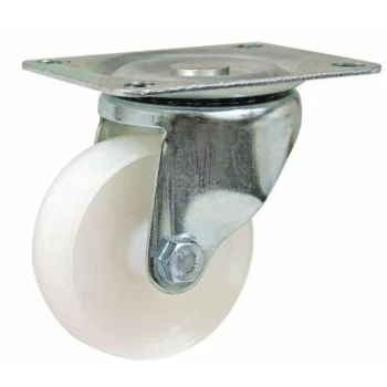 image of Braked Swivel Plate 100MM Polypropylene - Atlas Workholders