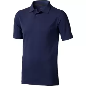Image of Elevate Mens Calgary Short Sleeve Polo (Pack of 2) (S) (Navy)