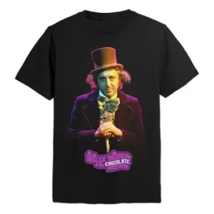 Image of Willy Wonka & the Chocolate Factory T-Shirt Willy Wonka Size XL