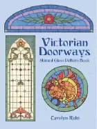 Image of victorian doorways stained glass pattern book