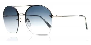 image of Tom Ford Antonia Sunglasses Shiny Rose Gold 28W 55mm