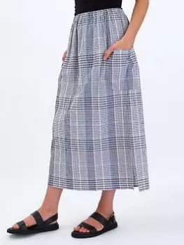 Image of Aligne Fanna Elastic Waist Midi Skirt In Organic Cotton