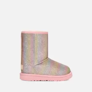 Image of UGG Kids Classic II Glittered Faux Suede and Faux Shearling Boots - UK 6 Toddler